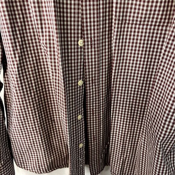 Old Navy Collection Gingham Plaid Long Sleeve Button Front Shirt Mens Size XL - Picture 6 of 9